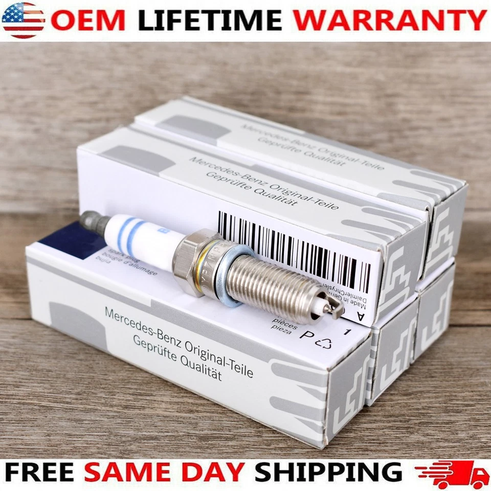 6 piezas bujías Bosch YR7MPP33 para Mercedes Benz C230 C250 C300 CL550 E350 EE. UU. Foto 4 de 4