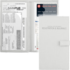 Auto Insurance and Registration Card Holder - Vehicle Glove Box Document Organiz