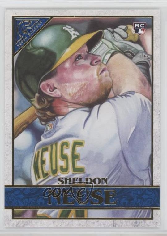 2020 Topps Gallery Blue 19/50 Sheldon Neuse #121 Rookie RC or7