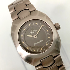 ▶RARE[MINT] OMEGA Seamaster Polaris Titanium Palladium 22mm Ladies Qz Watch...