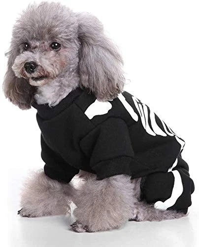Mono para mascotas Halloween esqueleto perro disfraces ropa ropa para cachorro perro ca... Foto 2 de 4