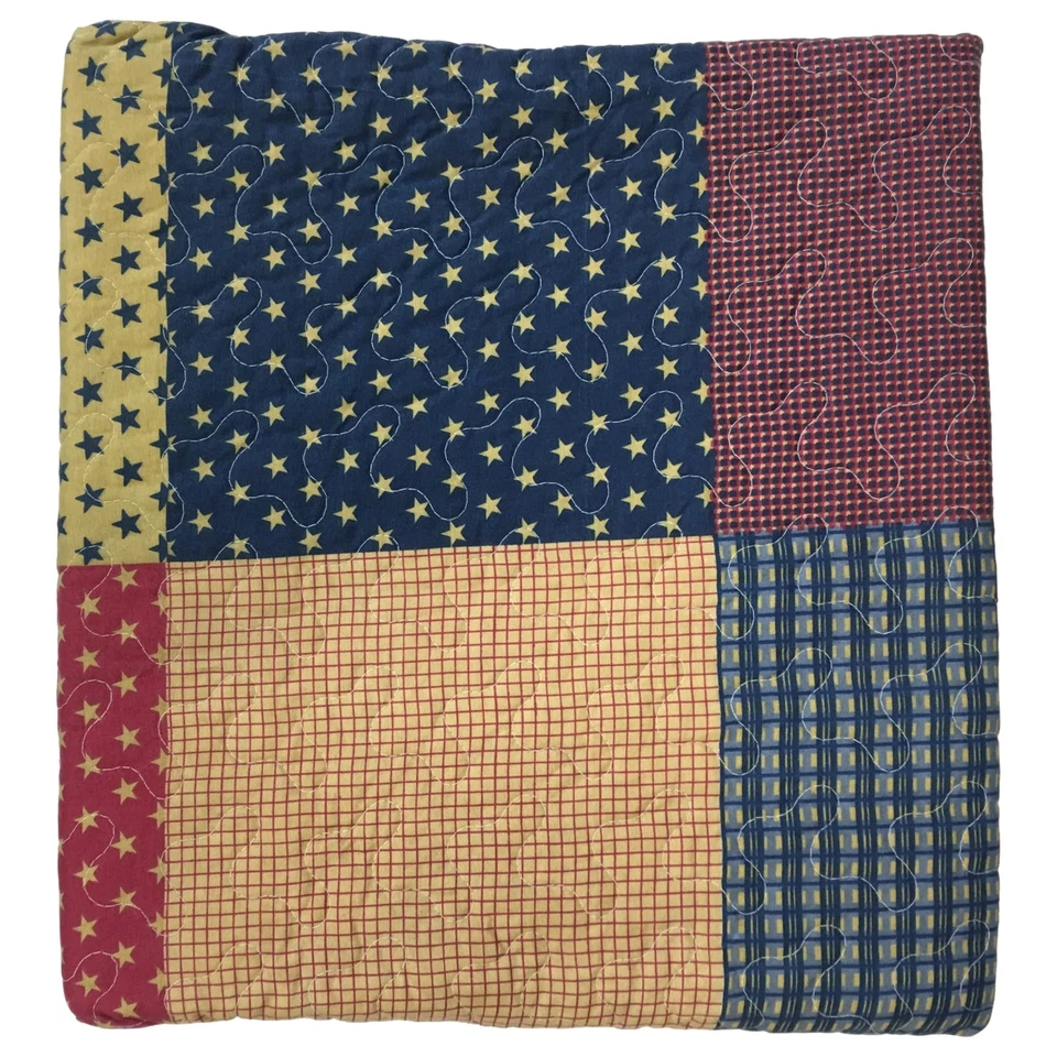 Juego completo de edredón y fundas Virah Bella Patriótico Charm Stars Queen 3 piezas funda de cama Foto 3 de 3