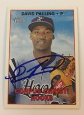 DAVID PAULINO 2016 TOPPS HERITAGE AUTOGRAPHED SIGNED AUTO BASEBALL CARD 101