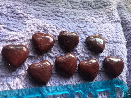 JASPER HEART HEALING POCKET NATURAL STONE ROCK GEM HELPS FERAL CAT RESCUE - Picture 7 of 8