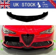 Front Diffuser Splitter Lip Black for Alfa Romeo Giulia 952 Veloce GTA Sport 15+
