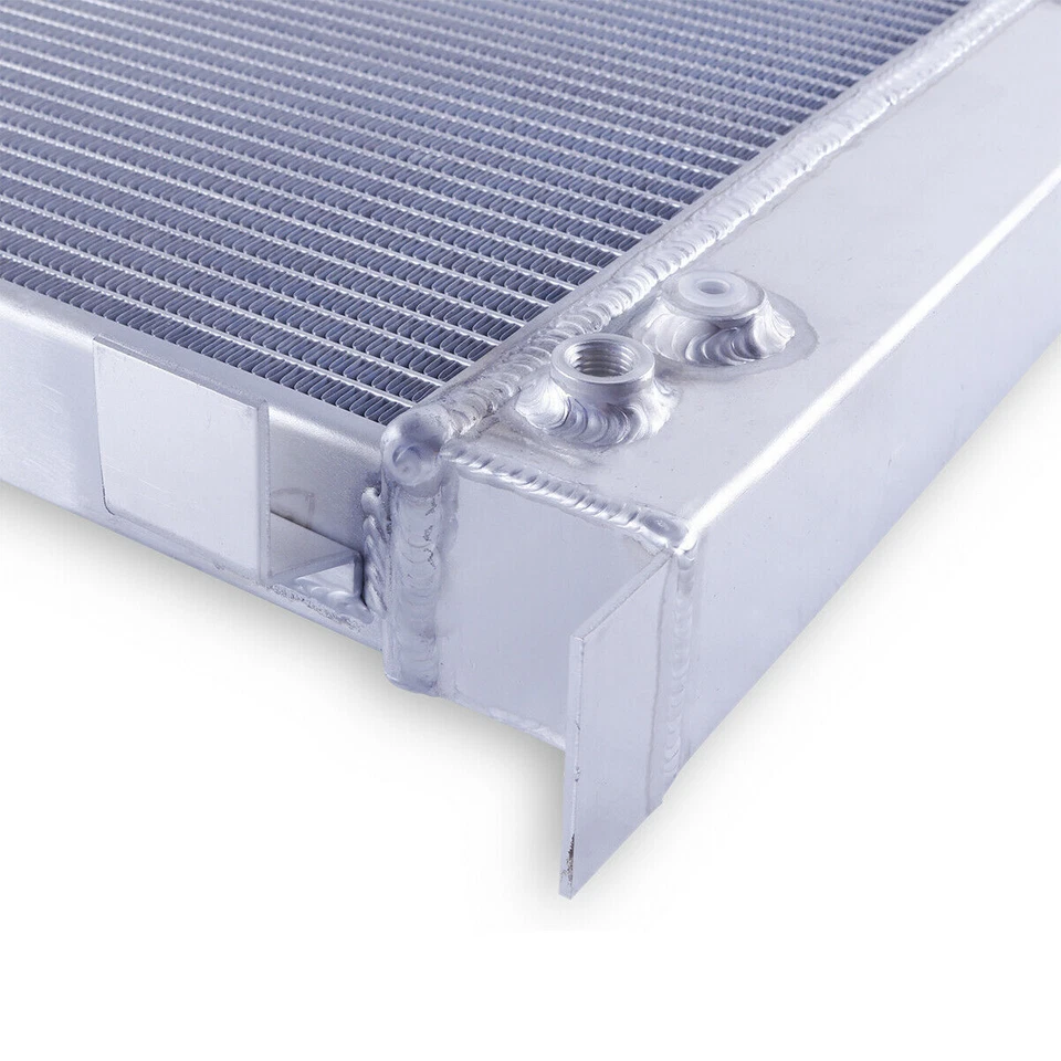 Radiador de aluminio + ventilador para Ford Hot Rod 1932 con Chevy 350 V8 modelo picado 18 AT Foto 4 de 4