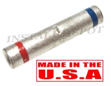 25 pcs UNINSULATED STEP DOWN BUTT CONNECTORS 16-14 TO 22-18 GAUGE WIRE SPLICING