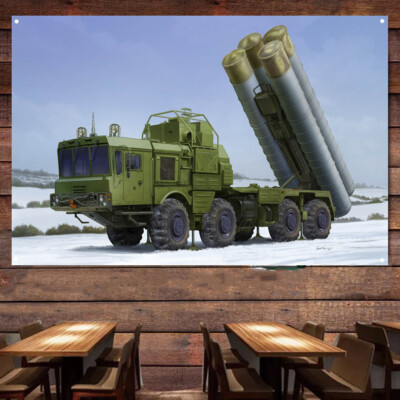 Russian S-400 anti-aircraft missile system Poster Wall Hanging Flag Decor Banner
