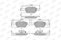 Jurid 572576J Bremsbelagsatz, Scheibenbremse FüR Daihatsu, Toyota