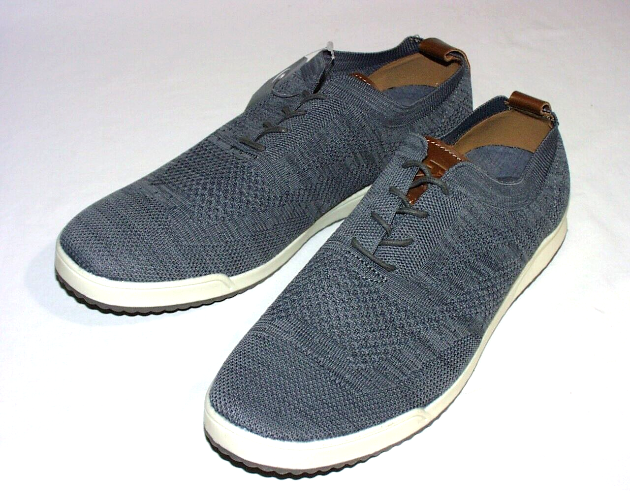 SAOLA IZOD Breeze Casual Oxford tomaia tessile lavorata a maglia grigio uomo USA 12 M nuovo