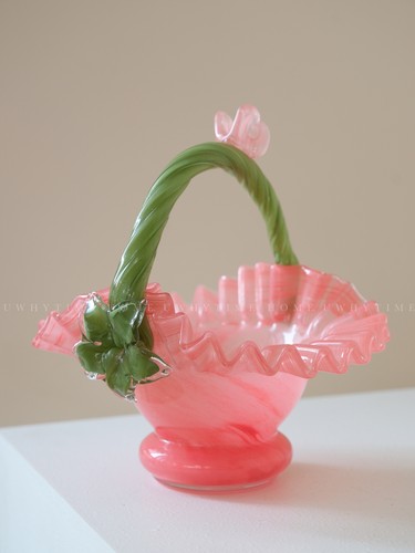 Ménage rose vert couleur mixte pot vase verre arrangement floral décoration - Photo 23/24