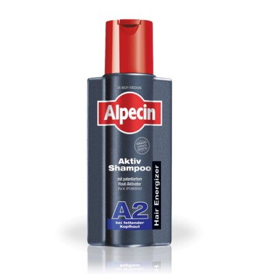 Alpecin Active A2 Oily Scalp Shampoo, Itching Hair Protects Roots & Strengthens 