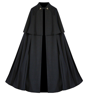 Gothic Steampunk Cloak Victorian Medieval Renaissance Western Pirate Cape Cloak