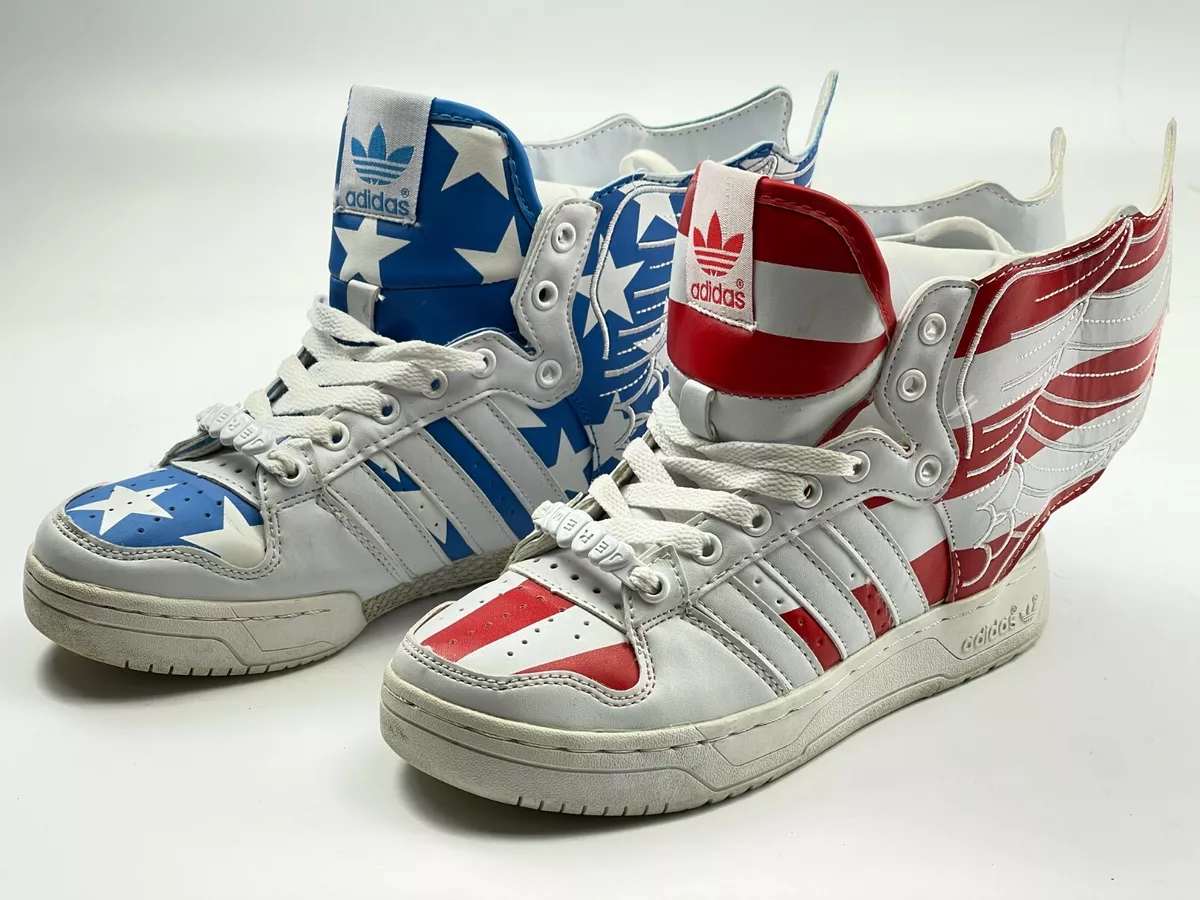 Adidas Jeremy Scott Wings 2.0 US FLAG Stars and Stripes sneakers JS shoes | eBay