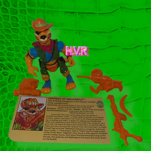 Vintage 1991 TMNT Teenage Mutant Ninja Turtles Walkabout Figure Complete!
