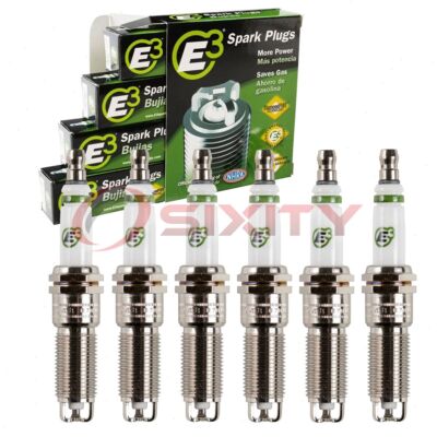 6 pc E3 Spark Plugs for 2005-2008 Chrysler Pacifica 3.8L V6 Ignition Wire jv