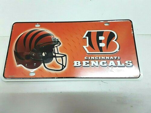 Cincinnati Bengals NFL Metal License Plate  - Picture 1 of 2