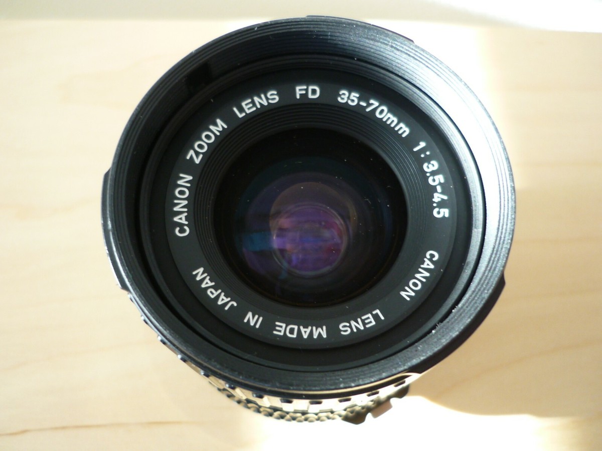 CANON FD 35-70mm 1:3.5~1:4.5 ZOOM LENS | eBay