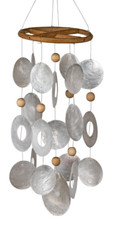 Formano Capiz Muschel-Windspiel ca. 34 cm Perlmuttschimmer 681782