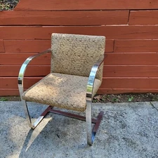 Brno Flat Bar Chair by Ludwig Mies Van Der Rohe