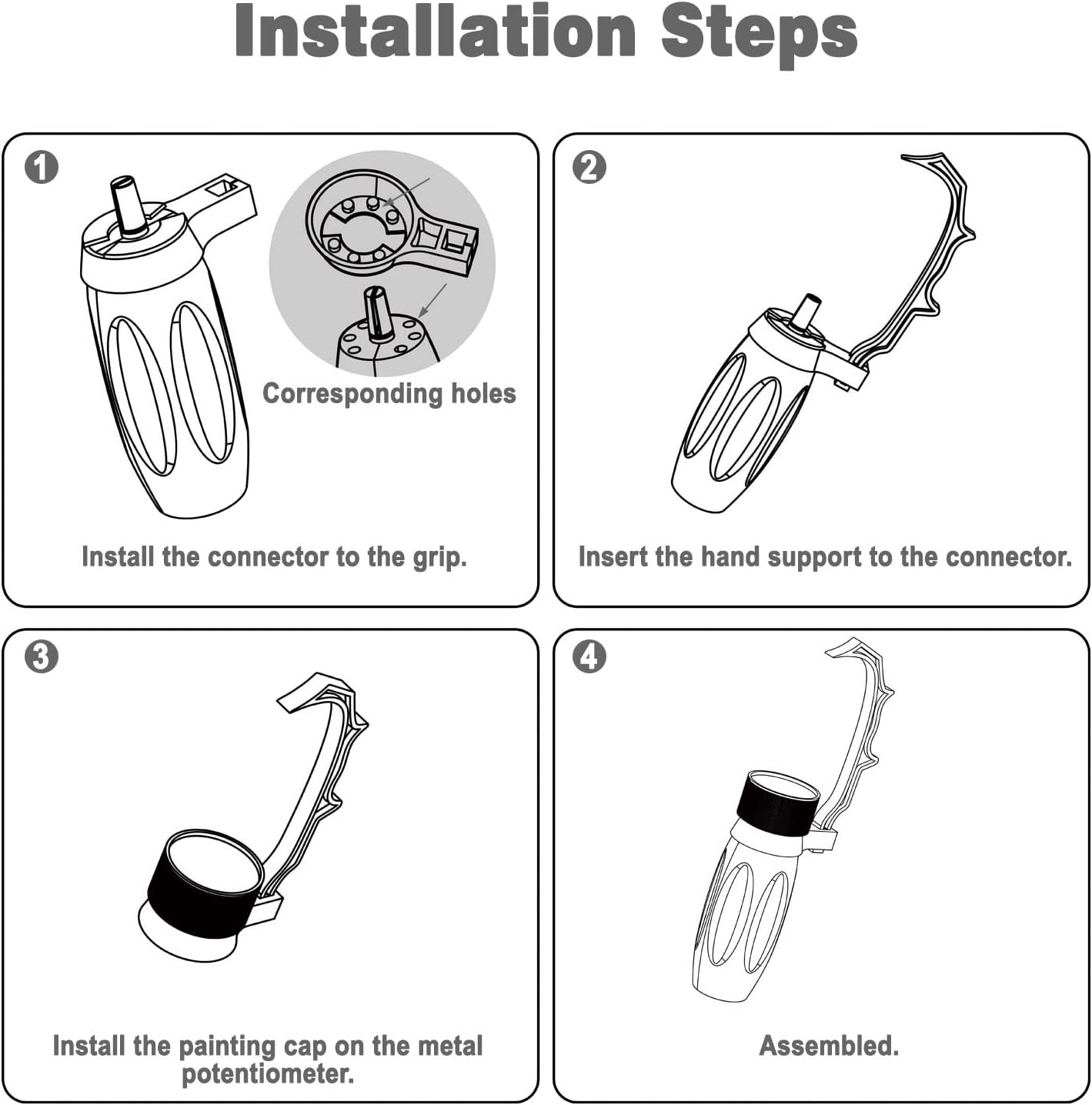 WH01 Painting Handle for Wargame Miniautres with Model Bases (Brown