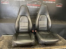 1997 Porsche Boxster Front Left Right Seats Black Leather Trim Code As