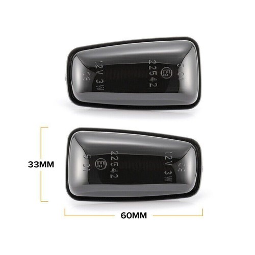 Dynamic Side Marker LED Turn Signal Indicator Blinker Lights For Peugeot 306 106 - Picture 3 of 10