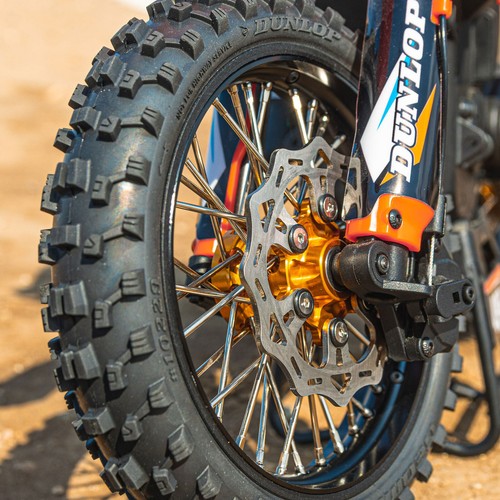 Pro-Line 1/4 Pro-Spec Alum V2 Bead Front / Rear Wheels Black/Gold (2) Promoto-MX - Picture 6 of 12