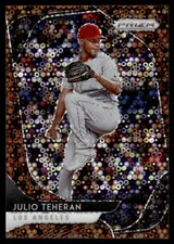 2020 Panini Prizm Bronze Donut Circles Prizm #42 Julio Teheran /25