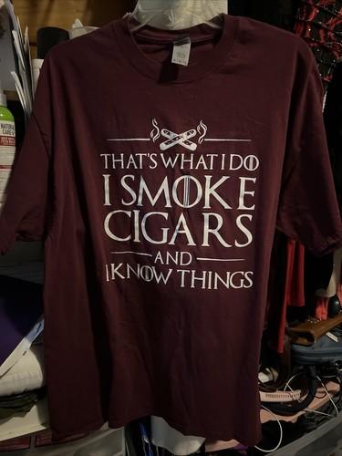 Game Of Thrones Tshirt I Smoke Cigars And I Know Things