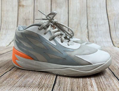 Puma MB.02 Platinum Gray Lamelo Melo Ball Kids Size 3 391275-02 