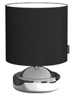 Bedside Table Lamp Table Lamp Night Light Chrome/Black Shade Lamp Stand Lamp