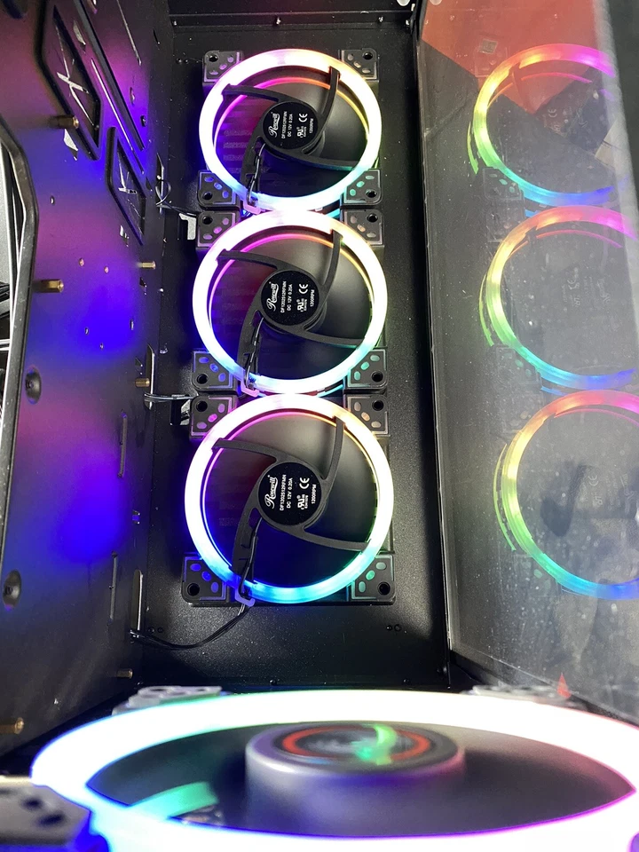 Read Description Rosewill ATX Mid Tower RGB Gaming Computer Case Prism S500 #2 - Image 2 of 4