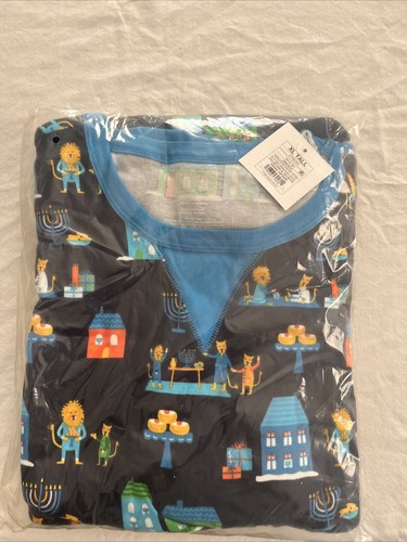 Wondershop Men's Hanukkah Lions Pajama 2-Piece Set Cotton Size XL Tall NEW - Picture 3 of 4