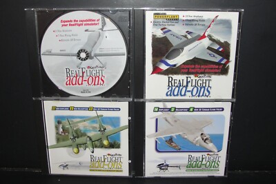 Real Flight R/C Flight Simulator Add-Ons Volumes 1 2 3 4 CD-ROM Lot Great Planes