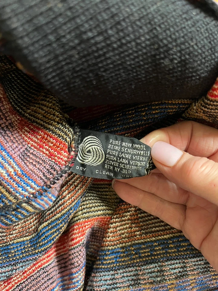 Raro De Colección. Cárdigan Suéter Bill Gibb AW 1976 Colección Bizantina Tejido Lana Foto 4 de 4