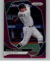 2020 Panini Prizm Willy Adames 5   Tampa Bay Rays Purple Prizm