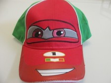 NEW Disney Cars 1 Boys Red  Green Lightning Mcqueen Baseball Cap Hat Size 53cm