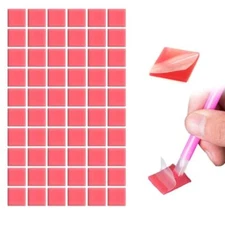 60 Pcs Painting Glue Clay Wax for DIY Diamonds Art Painting,2x2cm Red