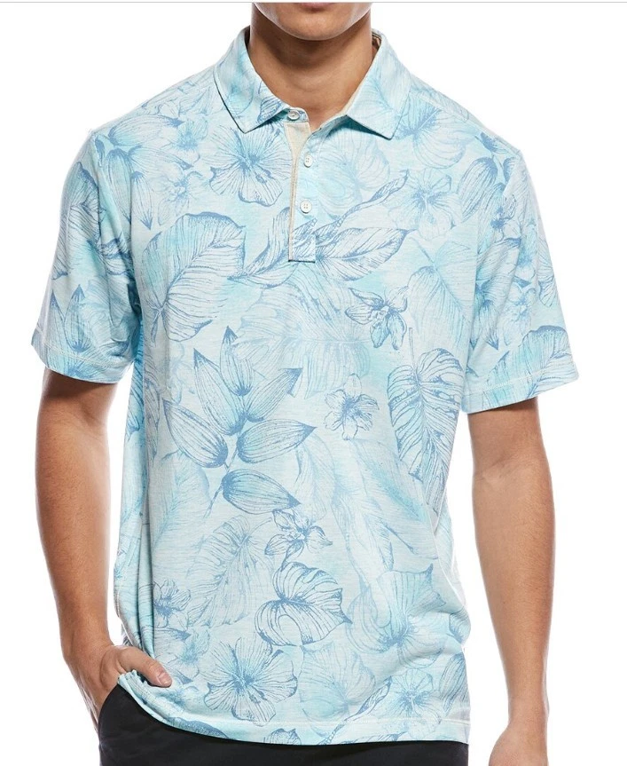 Tommy Bahama COSTA VERA FROND ESCAPE Golf Polo Shirt, Large