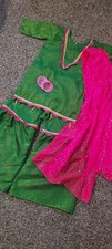 Indian Pakistani Kids Girls sharara,Garara Kurti party wear/eid/family Functions