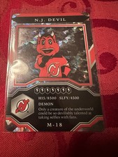 2021-22 Upper Deck MVP Mascot Gaming Cards Sparkle NJ Devil #M-18