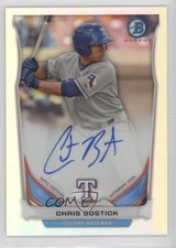 2014 Bowman Prospect Chrome Refractor 413/500 Chris Bostick #BCAP-CBO Auto 1h1