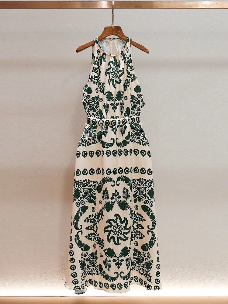warehouse green floral dress Rent Warehouse Khaki Sparkle Metallic V Neck Floral Midi Dress main image 0