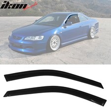 Fits 98-02 Honda Accord 2dr Window Visors Acrylic Sun Rain Guard 2pc Vent Shield Fits 98-02 Honda Accord 2dr Window Visors Acrylic Sun Rain Guard 2pc Vent Shield