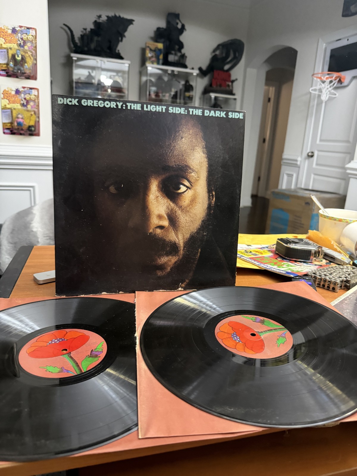 1969 DICK GREGORY The Light Side The Dark Side (POPPY/PYS60001) 2 LP VG/VG
