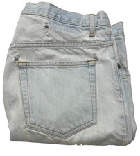 Vintage 90s DISTRESSED Members Mark Light Wash Denim Jean Shorts Jorts 34