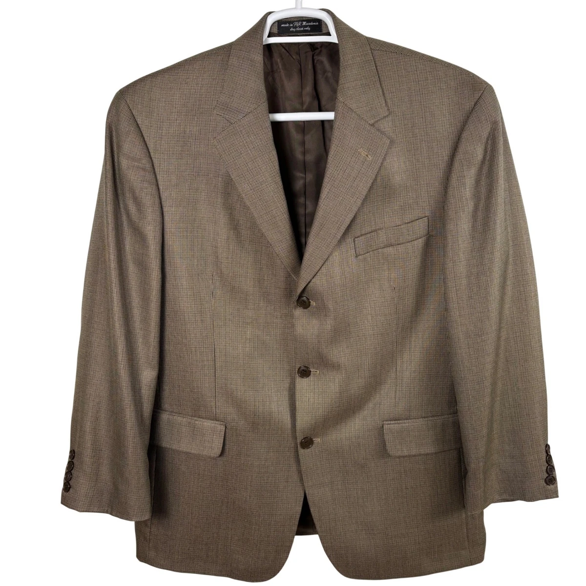 Veste Blazer Sport Homme Gianfranco Ruffini - Taille 42R, Gris, Mélange Soie, Occasion Très Bon état