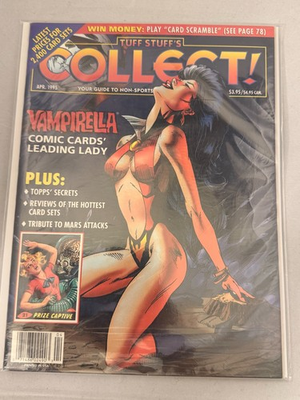 #ad Tuff Stuff#x27;s Collect April 1995 Vampirella Non Sport Collectors Guide Sealed $4.50