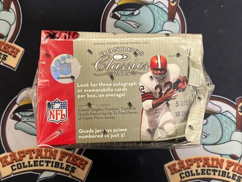 2005 Donruss Classics Football Hobby Box Factory Sealed *Damaged*